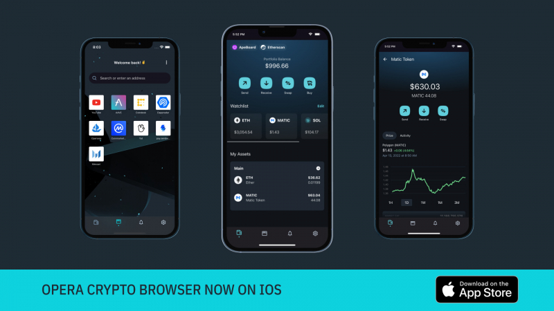 Opera представила криптобраузер для устройств на iOS